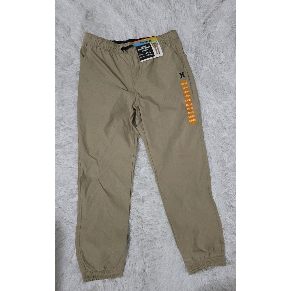 Hurley Youth Boys Fleece Jogger Khaki 18/20 With Pockets